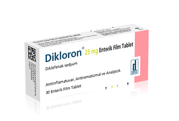 DIKLORON 25 MG 30 ENTERIK таблетки покрытые оболочкой