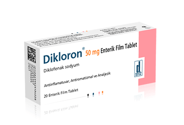 DIKLORON 50 MG 20 ENTERİK KAPLI таблетки покрытые оболочкой