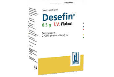 DESEFIN 0,5 G I.V. ENJEKSIYONLUK/раствор для инфузий HAZIRLAMAK ICIN порошок (1 флакон)