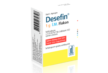 DESEFIN 1 G I.M. раствор для инъекций HAZIRLAMAK ICIN порошок (1 флакон)