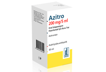 AZITRO 200 MG/5 ML суспензия для приёма внутрь HAZIRLAMAK ICIN KURU порошок (30 ML)