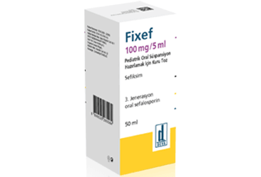 FIXEF 100 MG/5 ML детский суспензия для приёма внутрь HAZIRLAMAK ICIN KURU порошок (50 ML)