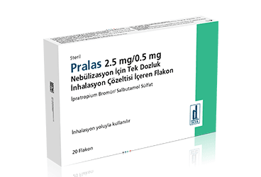 PRALAS 2,5 MG + 0,5 MG / 2,5 ML раствор для небулайзера (20 флакон)