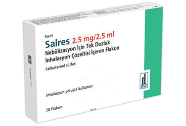 SALRES 2,5 MG /2,5 ML NEBULIZASYON ICIN TEK DOZLUK INHALASYON COZELTISI ICEREN флакон (20 флакон)