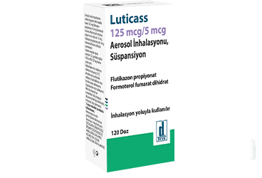LUTICASS 125 MCG/ 5 MCG AEROSOL INHALASYONU, суспензия (120 DOZ)