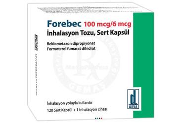 FOREBEC 100 MCG/ 6 MCG порошок для ингаляций, твёрдые капсулы (120 капсулы)