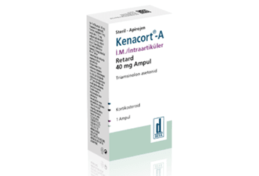 KENACORT-A 40 MG DEGISTIRILMIS SALIMLI I.M. INTRAARTIKULER ENJEKSIYONLUK суспензия (1 ампулы)