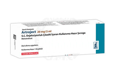 ARTROJECT 20 MG/2 ML S.C. раствор для инъекций ICEREN готовый к применению SIRINGA (1 ADET)