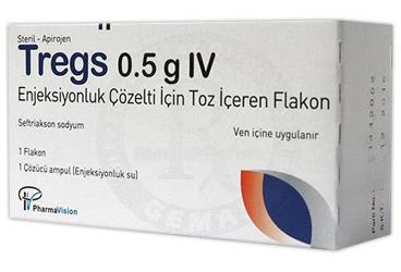 TREGS 0,5 G IV раствор для инъекций ICIN порошок ICEREN флакон