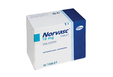 NORVASC 10 MG 90 таблетки