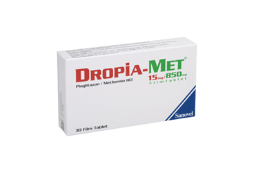 DROPIA-MET 15/850 MG 60 таблетки покрытые оболочкой