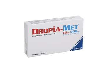 DROPIA-MET 15/500 MG 60 таблетки покрытые оболочкой