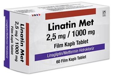 LINATIN MET 2,5 MG/1000 MG таблетки покрытые оболочкой (60 таблетки)