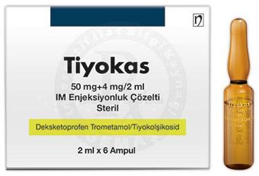 TIYOKAS 50 MG+4 MG/2 ML IM раствор для инъекций (6 ампулы)