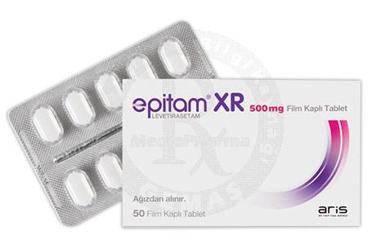 EPITAM XR 500 MG 50 таблетки покрытые оболочкой — фото упаковки