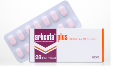ARBESTA Plus 150 MG/12,5 MG 28 таблетки покрытые оболочкой