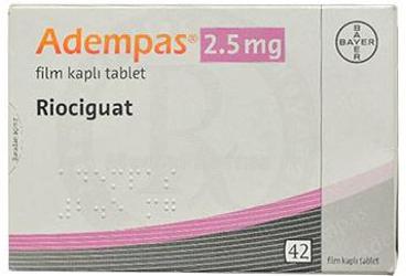 ADEMPAS 2,5 MG 42 таблетки покрытые оболочкой