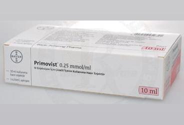PRIMOVIST 0,25 MMOL/ML ENJEKTABL SOLÜSYON İÇEREN готовый к применению ENJEKTÖR 1x10 ML