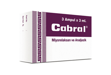 CABRAL 800 MG/3 ML раствор для инъекций (3X3 ML ампулы)ампулы