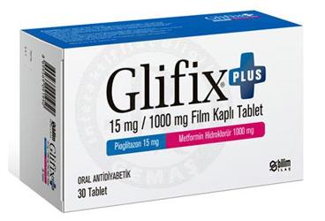 GLIFIX Plus 15/1000 MG таблетки покрытые оболочкой (30 таблетки)