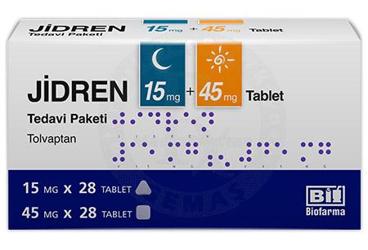 JIDREN 15 MG + 45 MG таблетки, TEDAVI PAKETI 56 ADET (28 ADET 15 MG VE 28 ADET 45 MG таблетки)