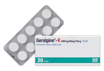 GERALGINE-K 500MG/30 MG/10 MG 20 таблетки