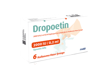 DROPOETIN 2000 IU/0,2 ML SC/IV ENJEKSIYON ICIN COZELTI ICEREN готовый к применению 6 SIRINGA