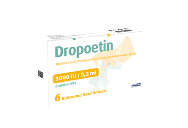 DROPOETIN 3000 IU/0,3 ML SC/IV ENJEKSIYON ICIN COZELTI ICEREN готовый к применению 6 SIRINGA