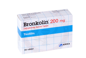BRONKOLIN 200 MG DEGISTIRILMIS SALIMLI таблетки