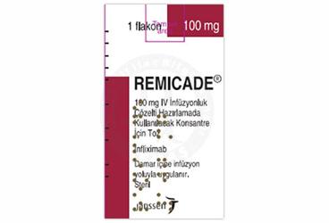 REMICADE 100 MG IV раствор для инфузий HAZIRLAMADA KULLANILACAK KONSANTRE ICIN порошок 1 флакон
