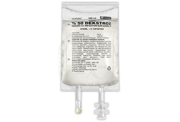 POLIFLEKS %50 DEKSTROZ SUDAKI SOLUSYONU 100 ML(PVC TORBA)SETSIZ