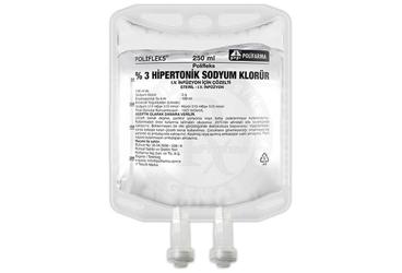 POLIFLEKS % 3 SODYUM KLORUR SOL. 250 ML(PVC TORBA) SETLI