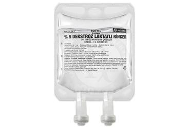 POLIFLEKS %5 DEKSTROZ LAKTATLI RINGER IV INF. ICIN COZ. 100 ML (SETSIZ)