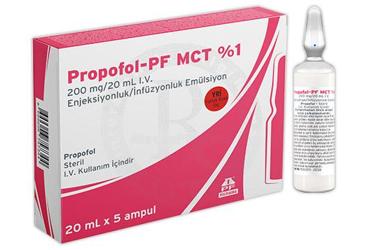 PROPOFOL-PF MCT %1 200 MG/20 ML I.V. ENJEKSIYONLUK/INFUZYONLUK эмульсия (20 ML X 5 ампулы)