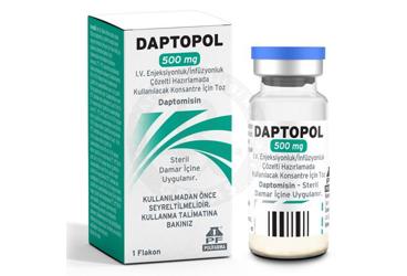 DAPTOPOL 500 MG I.V. ENJEKSIYONLUK/раствор для инфузий HAZIRLAMADA KULLANILACAK KONSANTRE ICIN порошок