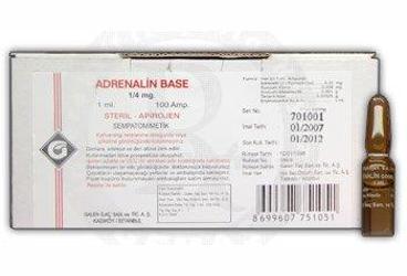 ADRENALIN 1/4MG 1ML 100 ампулы