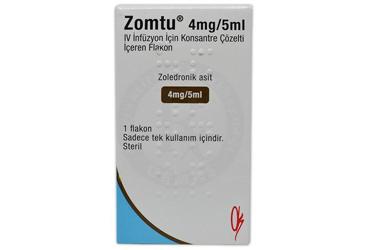 ZOMTU 4 MG/5 ML внутривенная инфузия ICIN KONSANTRE COZELTI ICEREN флакон