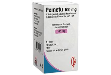 PEMETU 100 MG IV раствор для инфузий HAZIRLAMADA KULLANILACAK KONSANTRE ICIN порошок (1 флакон)