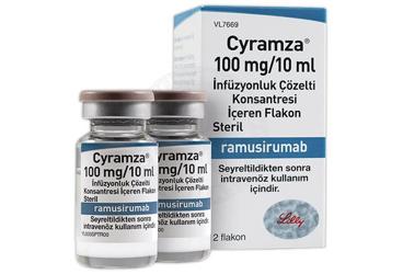 CYRAMZA 100 MG/10 ML раствор для инфузий KONSANTRESI ICEREN 2 флакон