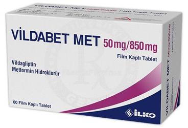 VILDABET MET 50 MG/850 MG таблетки покрытые оболочкой
(60 таблетки)