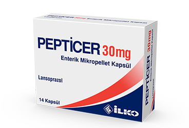 PEPTICER 30 MG 14 ENTERIK микропеллеты капсулы