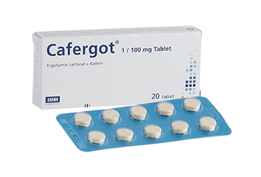 CAFERGOT 1 MG/100 MG таблетки(30 таблетки)