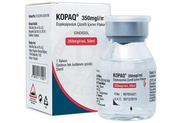 KOPAQ 350 MG/ML 50 ML ENJENKSIYONLUK COZELTI ICEREN флакон