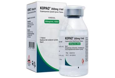 KOPAQ 350 MG/ML 100 ML ENJENKSIYONLUK COZELTI ICEREN флакон