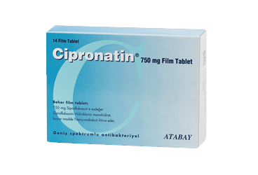 CIPRONATIN 750 MG 14 таблетки