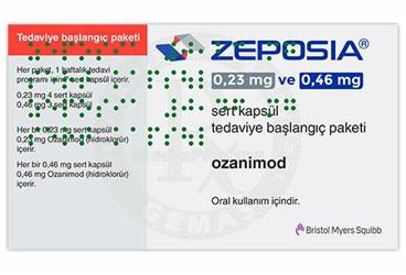 ZEPOSIA 0,23 MG VE 0,46 MG твёрдые капсулы TEDAVIYE BASLANGIC PAKETI (7 капсулы)