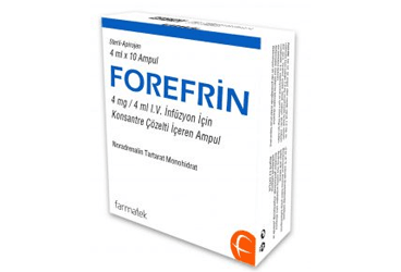 FOREFRIN 4 MG/4 ML внутривенная инфузия ICIN KONSANTRE COZELTI ICEREN 10 ампулы