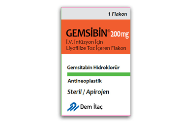 GEMSIBIN 200 MG внутривенная инфузия ICIN лиофилизированный порошок ICEREN 1 флакон