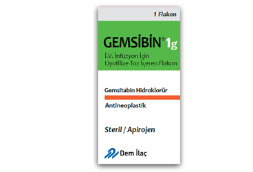 GEMSIBIN 1 G внутривенная инфузия ICIN лиофилизированный порошок ICEREN 1 флакон