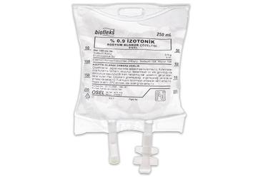 BIOFLEKS %0,9 IZOTONIK SODYUM KLORUR SOLUSYONU 250 ML (PVC TORBA) SETSIZ